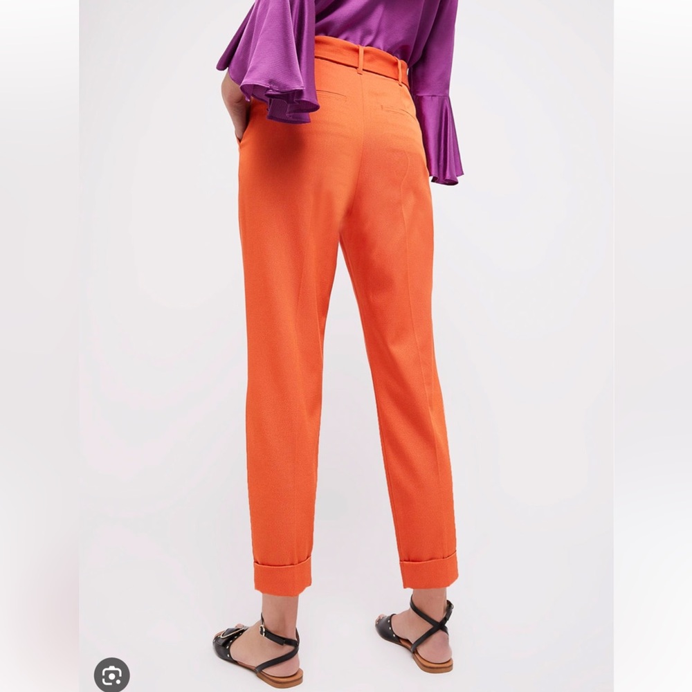 PennyBlack by MaxMara Label-cut Evvica Classic Trousers Orange.Size:US6 Spring - Picture 4 of 13
